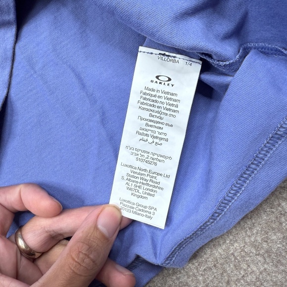 Oakley T Shirt Men's Size M Purple Short Sleeve Crew Neck Casual - Picture 7 of 7